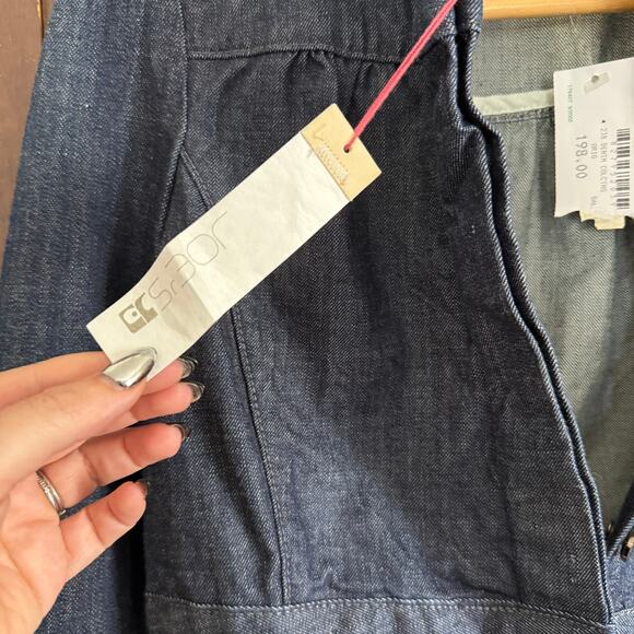 Y2K Vintage Joe's Jeans | Cropped Dark Denim Jean Jacket | Medium BNWT Deadstock - Picture 5 of 8
